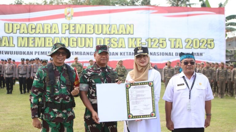 TMMD 125 Kodim 0825/Banyuwangi Resmi Dibuka, Bukti Nyata TNI Membangun Desa