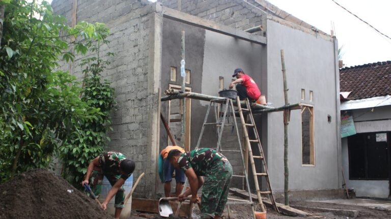TMMD Kodim 0825/Banyuwangi Percepat Pengerjaan RUTILAHU di Kecamatan Siliragung