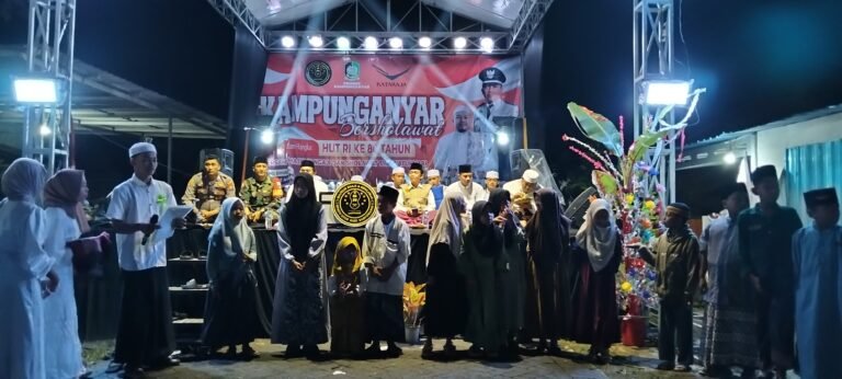 Babinsa Kampunganyar Dampingi Kampunganyar Bersholawat, Wujudkan Suasana Aman dan Produktif