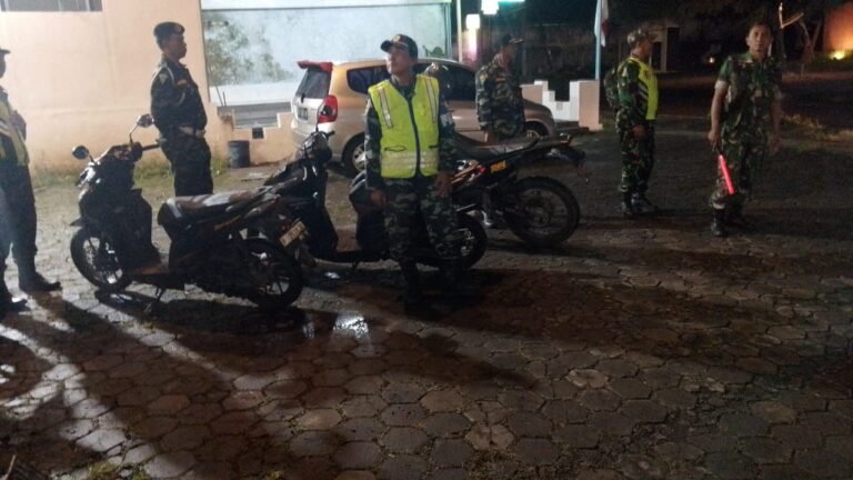 Sinergi TNI dan Banser di Kabat Patroli Malam Wujudkan Rasa Aman Warga