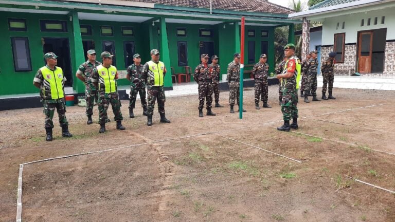 TNI dan Banser Tegaskan Sinergi dalam Apel Gabungan di Posramil 0825/23 Tegalsari