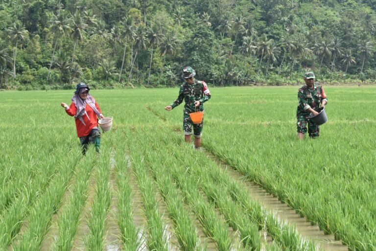 Letkol Czi Bayu Nugroho Ajak Petani Lebakharjo Terapkan Pemupukan Efektif dan Ramah Lingkungan