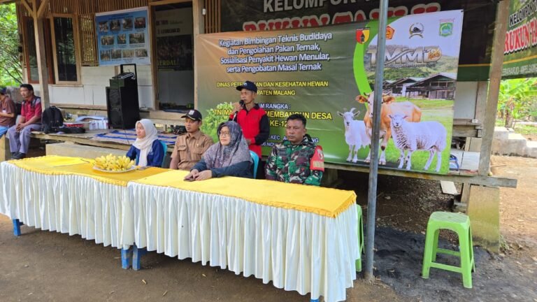 TMMD 126 Kodim 0818/Malang-Batu Dukung Pengembangan Peternakan Melalui Bimtek Bersama Dinas Peternakan