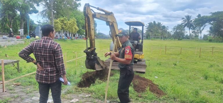 TNI Koramil 0825-03/Glagah Turunkan Alat Berat, Kawal Langsung Pembangunan KDKMP Olehsari