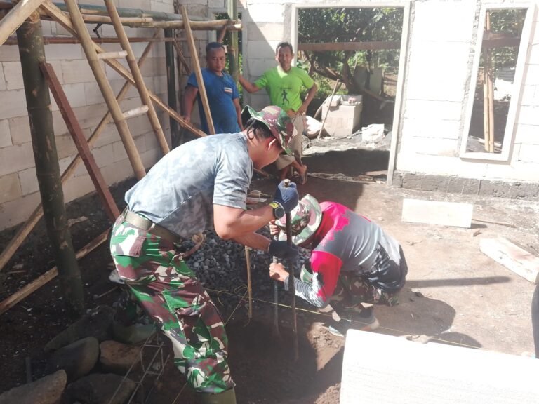 Kolaborasi Matra TNI dan Sinergi Kuat dalam TMMD ke-128 Kodim 0820 Probolinggo. 