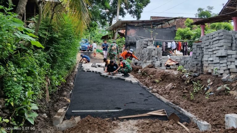 Kepala Desa Brabe Bangga Desanya Jadi Lokasi TMMD ke-128. 